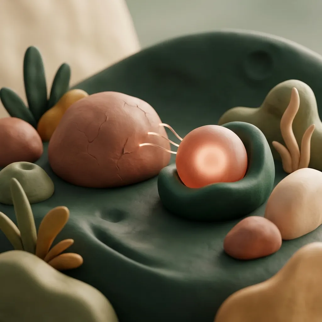 Ilustração 3D sobre recuperação de burnout