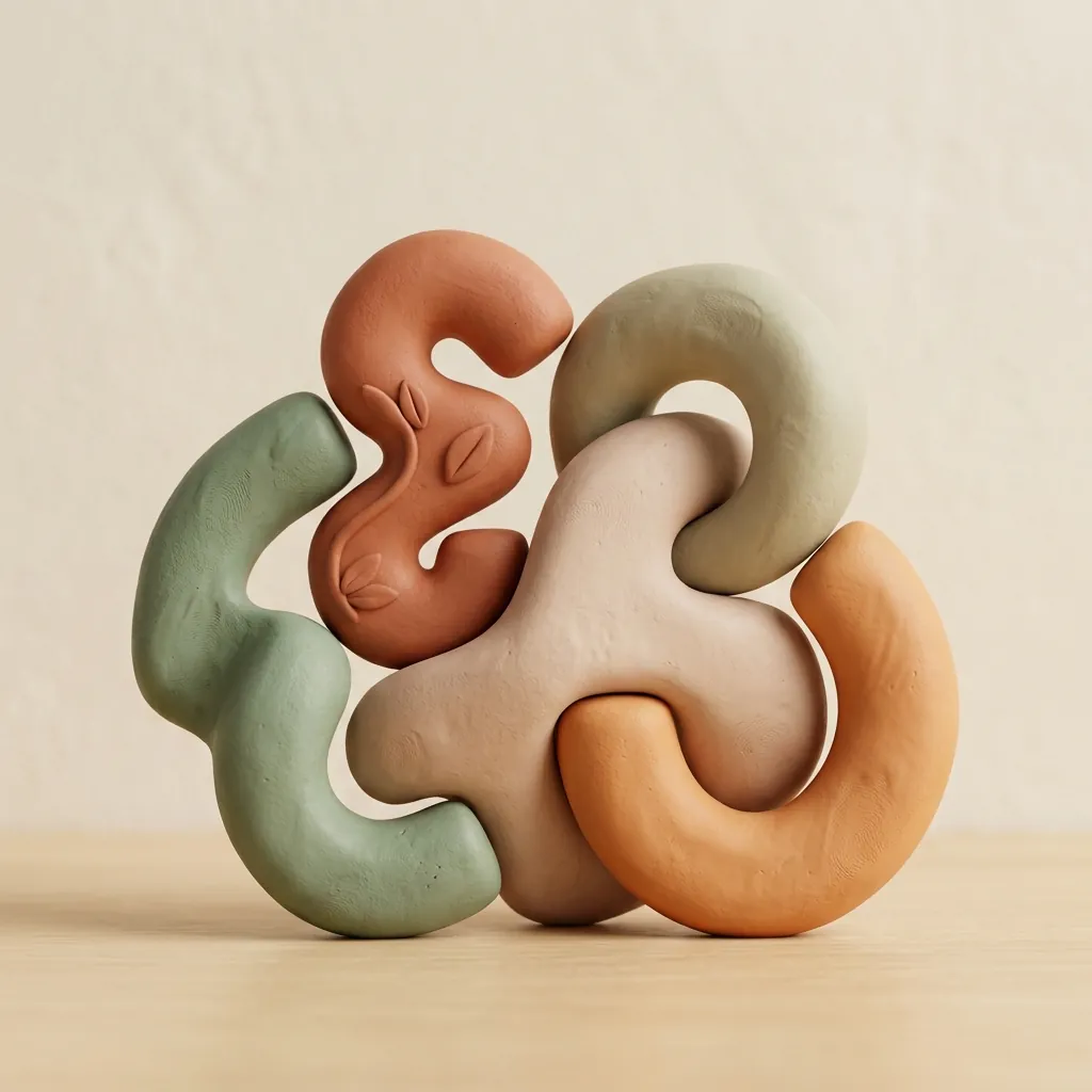 Ilustração 3D neuroafirmativa representando acolhimento e harmonia sensorial
